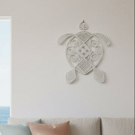 Turtle Wall Hanging - Macrame Hand Made