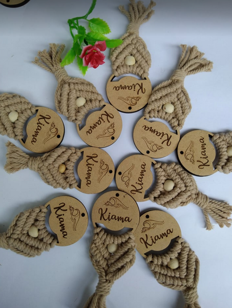 Kiama Macrame Fridge Magnet - Tan