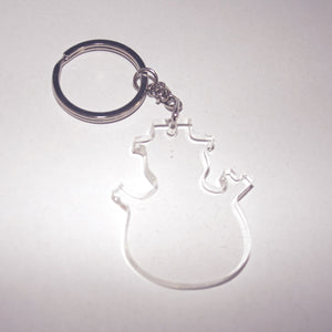 Acrylic Snowman Keyring