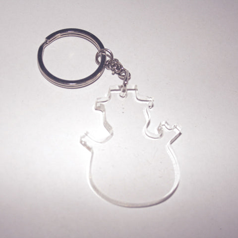 Acrylic Snowman Keyring