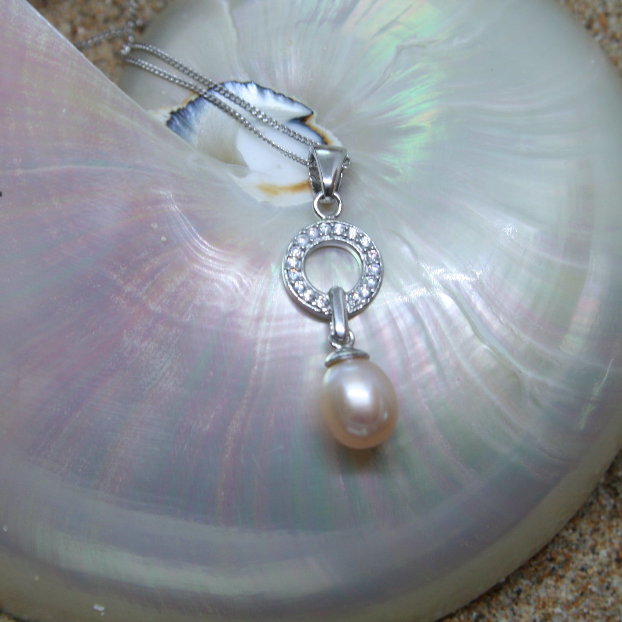 Shantelle Champagne Pearl Pendant