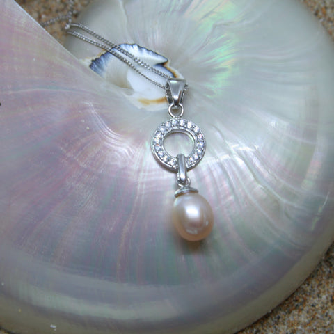 Shantelle Champagne Pearl Pendant