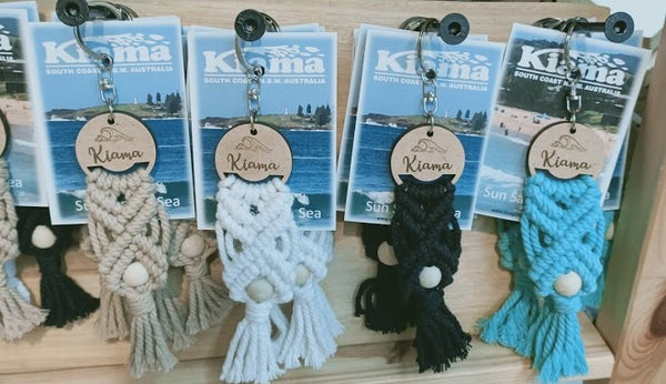 Macrame Kiama Key Chain - Black