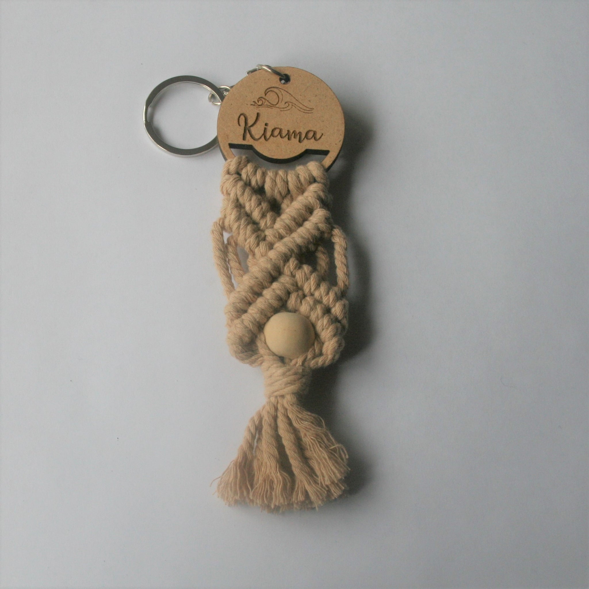 Macrame Kiama Key Chain - Tan