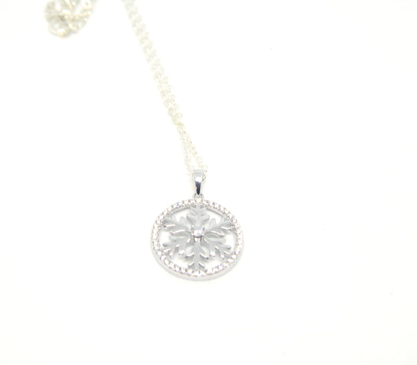 Sterling Silver circle Pendant - SXN349