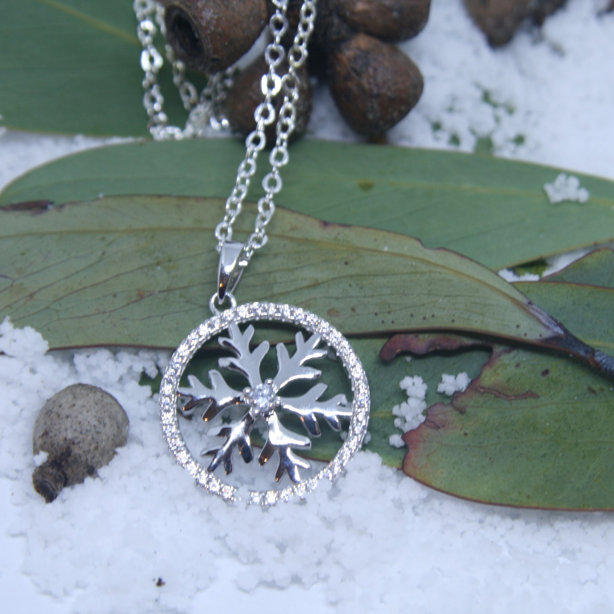 Sterling Silver circle Pendant - SXN349