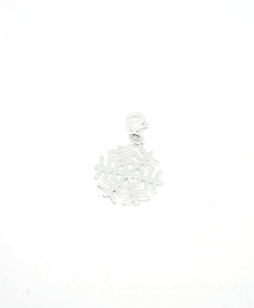 Sterling Silver Snowflake Clip Charm