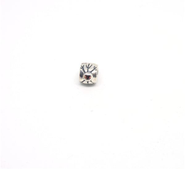 Sterling Silver Antique Snowflake European Charm