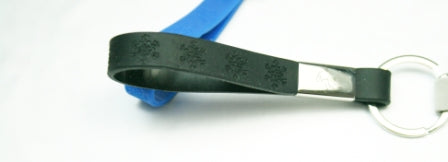 Silicon Keyring Snowboarder Black - pack of 10- SKRP155B